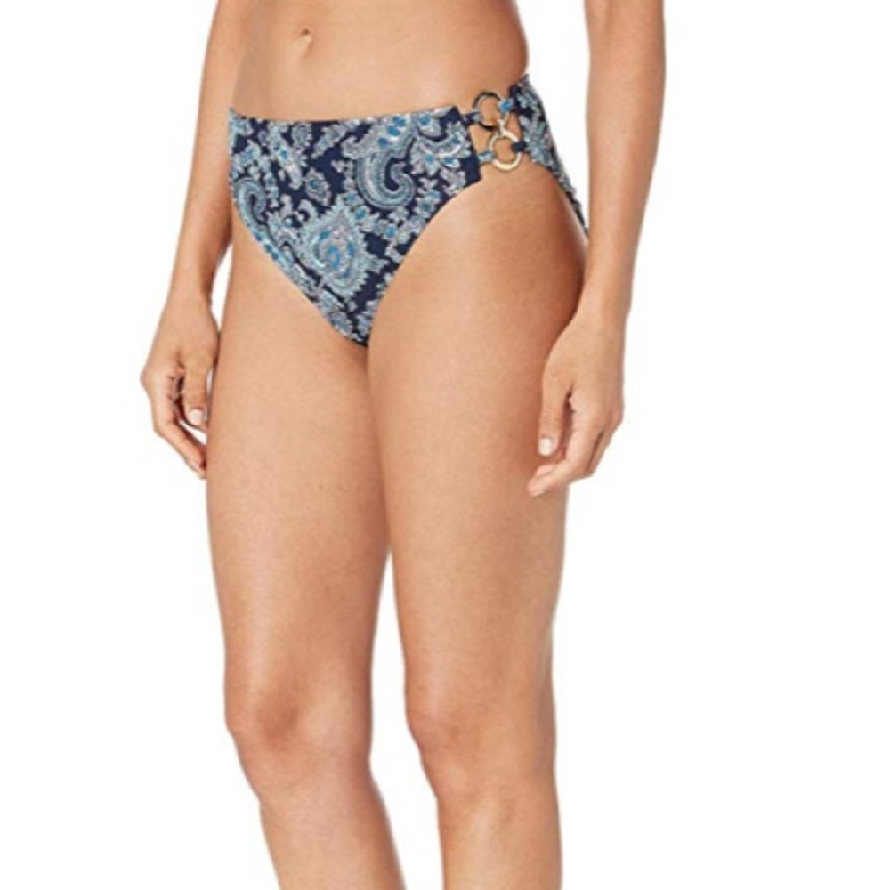 Michael Kors Printed-Ring High-Waisted Bikini - M - Picture 5 of 8